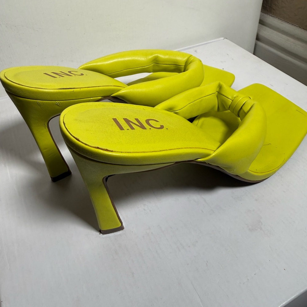 INC International Concepts Women's Bright Yellow Heels